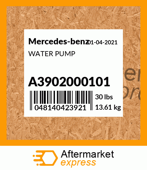 Spare part A3902000101 + WATER PUMP