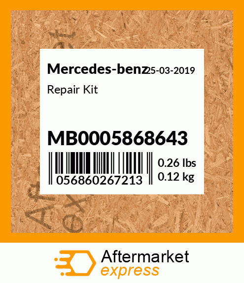 Spare part MB0005868643 + Repair Kit