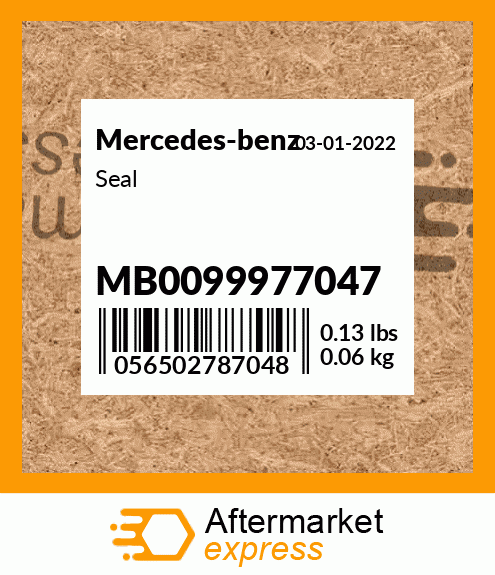 Spare part MB0099977047 + Seal