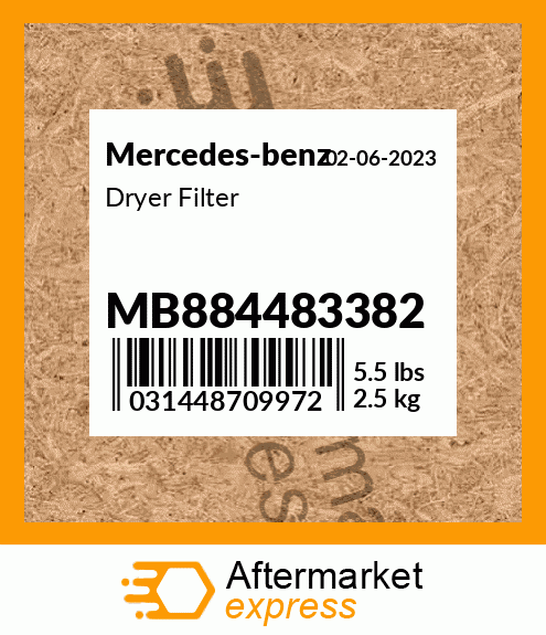 Spare part MB884483382 + Dryer Filter