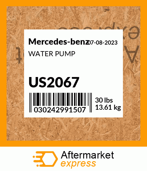 Spare part US2067 + WATER PUMP