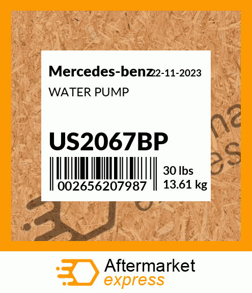 Spare part US2067BP + WATER PUMP