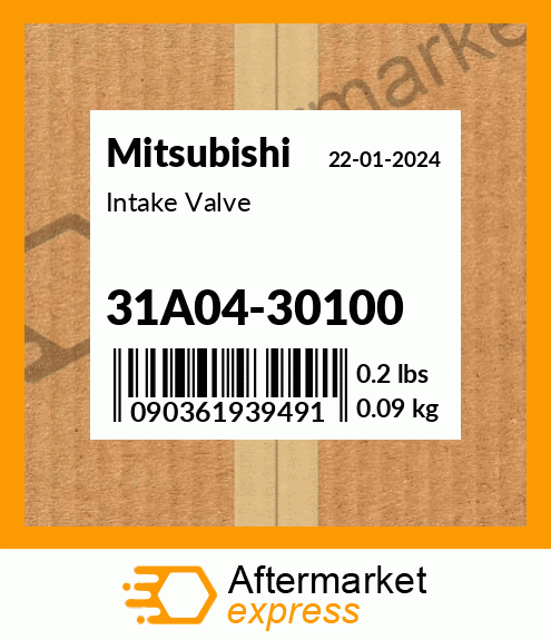 Spare part 31A0430100 + Intake Valve