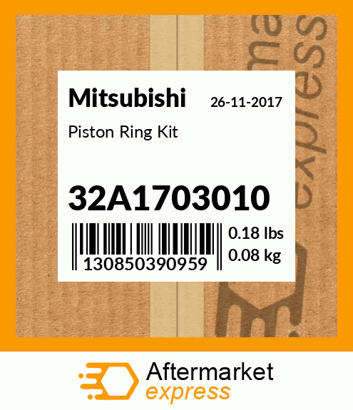 Spare part 32A17-03010 + Piston Ring Kit