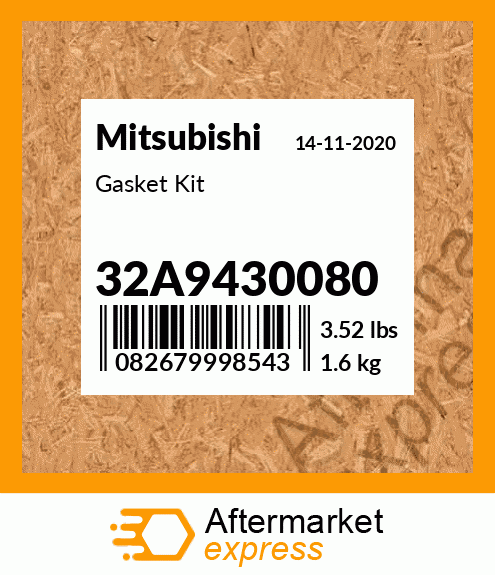 Spare part 32A9430080 + Gasket Kit