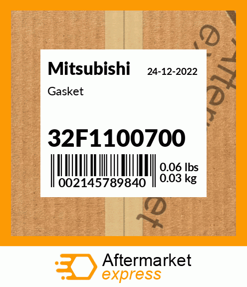 Spare part 32F1100700 + Gasket