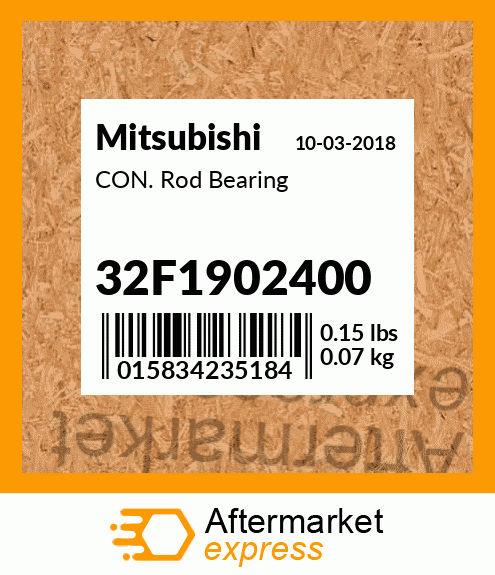 Spare part 32F1902400 + CON. Rod Bearing