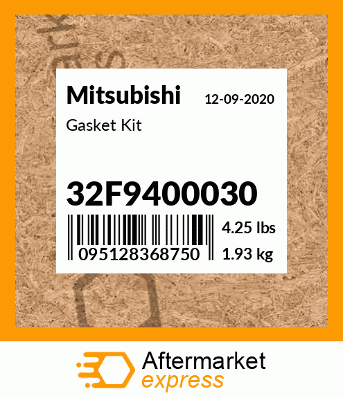 Spare part 32F9400030 + Gasket Kit