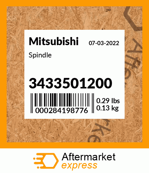 Spare part 34335-01200 + Spindle