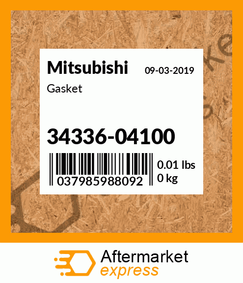 Spare part 34336-04100 + Gasket