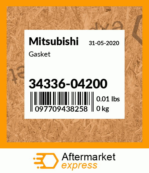 Spare part 3433604200 + Gasket