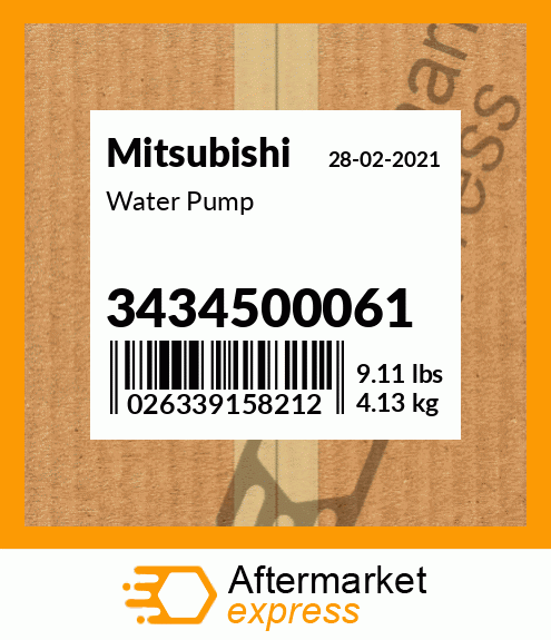 Spare part 3434500061 + Water Pump