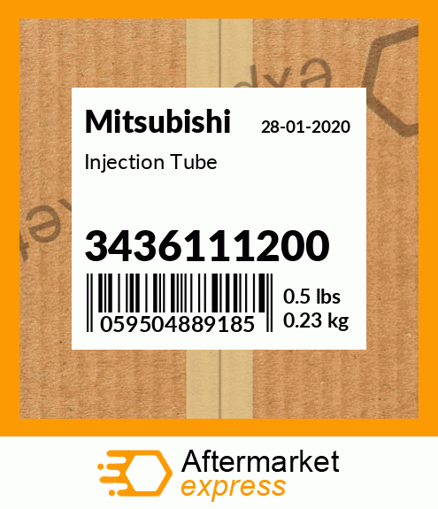 Spare part 3436111200 + Injection Tube