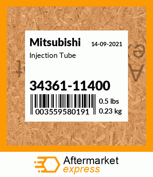 Spare part 3436111400 + Injection Tube