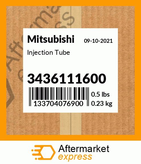 Spare part 34361-11600 + Injection Tube