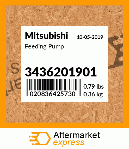 Spare part 3436201901 + Feeding Pump