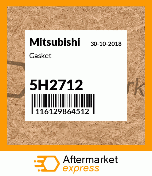 Spare part 5H2712 + Gasket