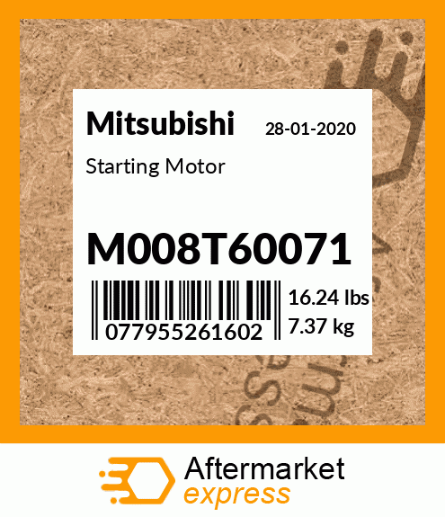 Spare part M008T60071 + Starting Motor