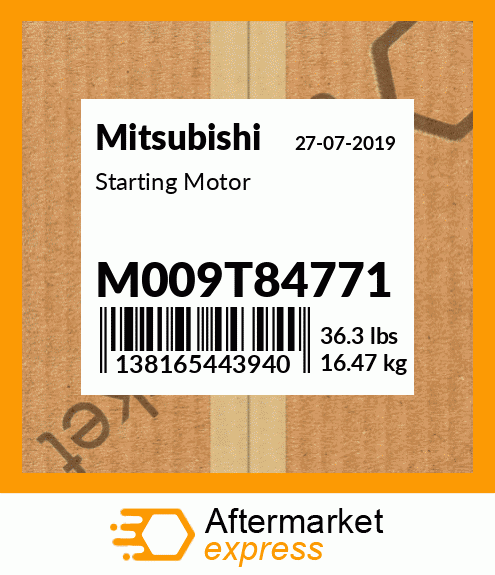 Spare part M009T84771 + Starting Motor