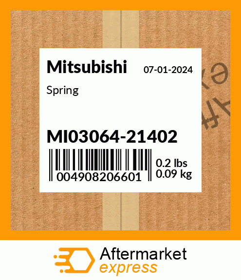 Spare part MI0306421402 + Spring