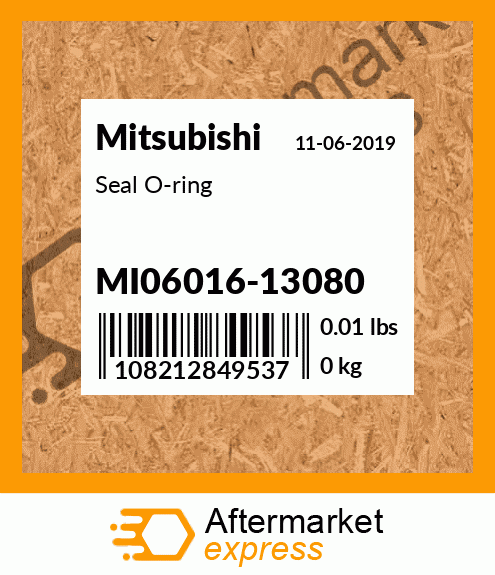 Spare part MI06016-13080 + Seal O-ring