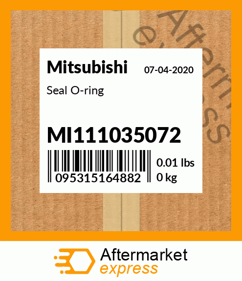 Spare part MI111035072 + Seal O-ring