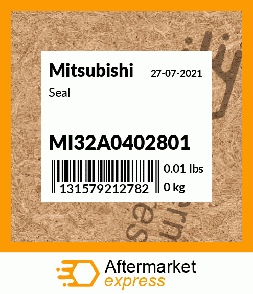 Spare part MI32A0402801 + Seal