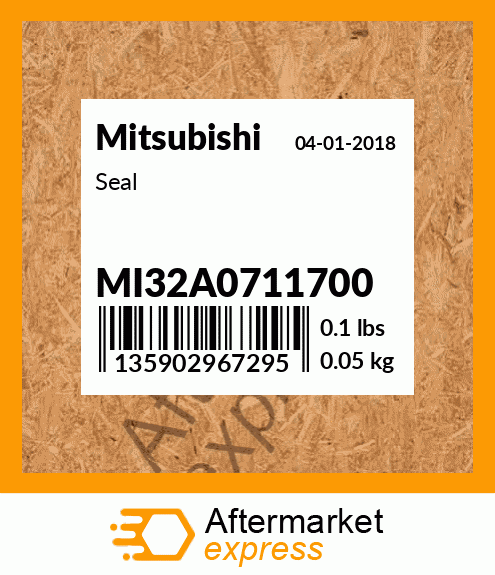 Spare part MI32A0711700 + Seal