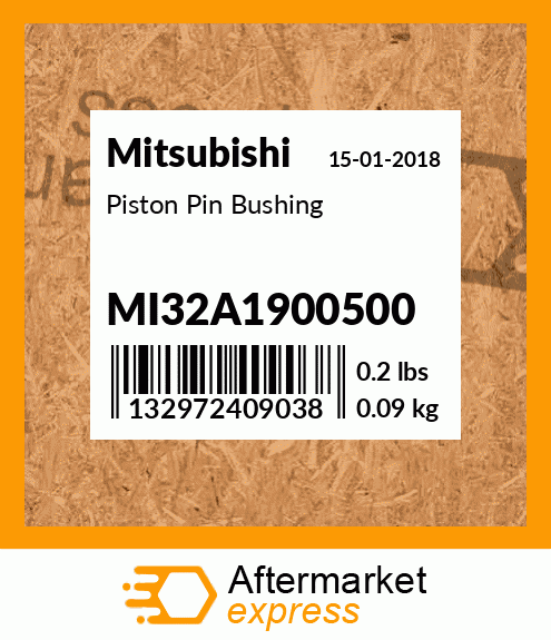 Spare part MI32A1900500 + Piston Pin Bushing