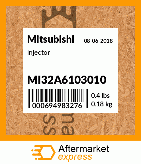 Spare part MI32A61-03010 + Injector