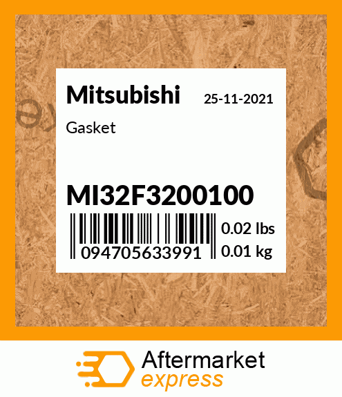 Spare part MI32F3200100 + Gasket