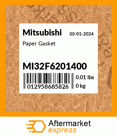 Spare part MI32F6201400 + Paper Gasket