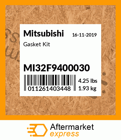 Spare part MI32F9400030 + Gasket Kit