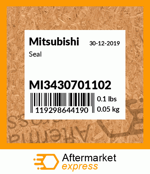 Spare part MI3430701102 + Seal