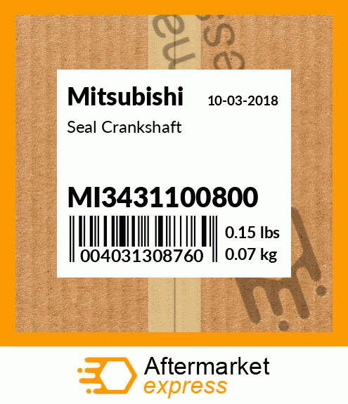 Spare part MI34311-00800 + Seal Crankshaft