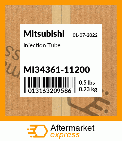 Spare part MI3436111200 + Injection Tube