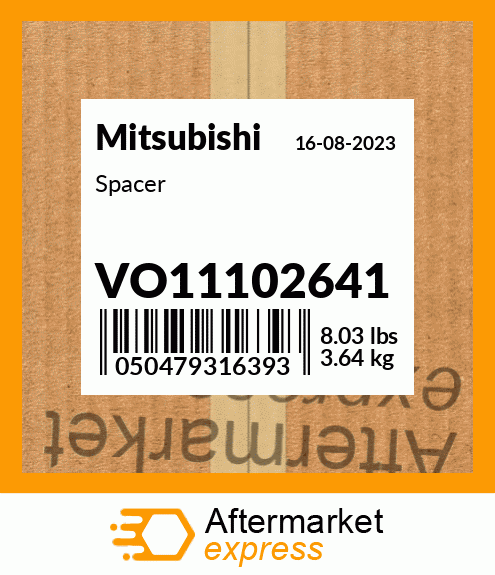 Spare part VO11102641 + Spacer