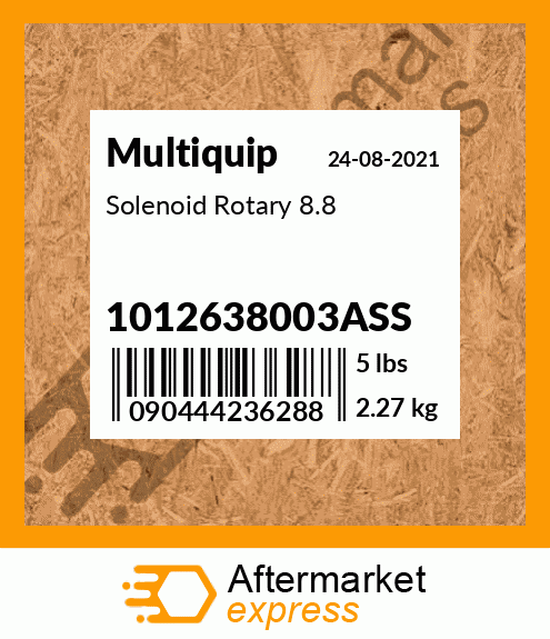 Spare part 1012638003ASS + Solenoid Rotary 8.8