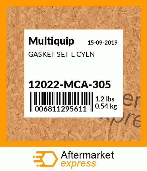 Spare part 12022-MCA-305 + GASKET SET L CYLN