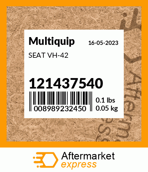 Spare part 121437540 + SEAT VH-42