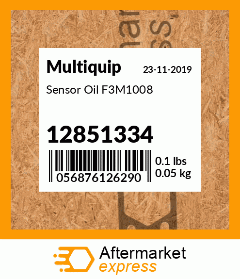 Spare part 12851334 + Sensor Oil F3M1008