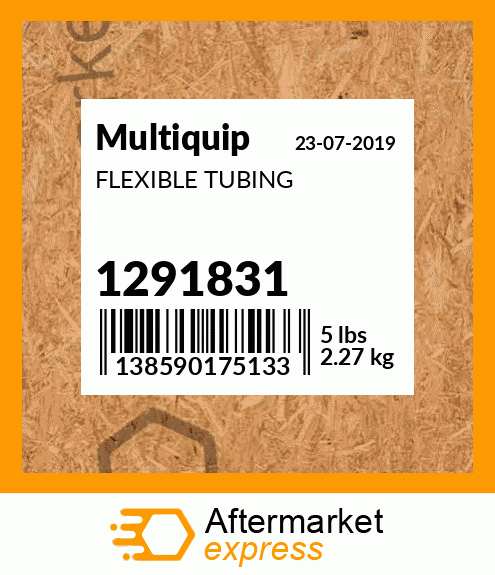 Spare part 1291831 + FLEXIBLE TUBING