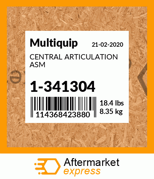 Spare part 1-341304 + CENTRAL ARTICULATION ASM