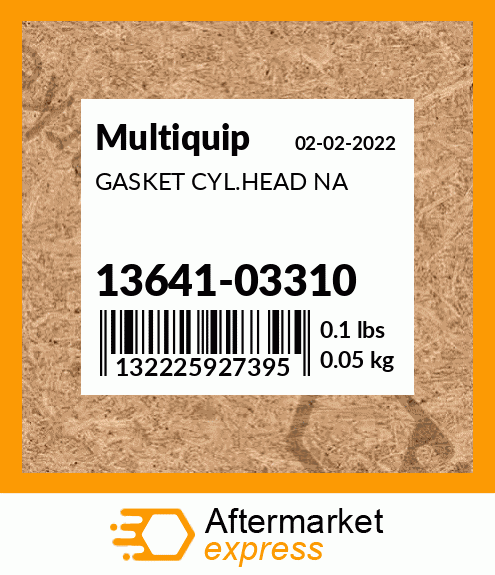 Spare part 13641-03310 + GASKET CYL.HEAD NA