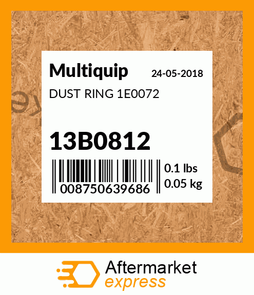 Spare part 13B0812 + DUST RING 1E0072