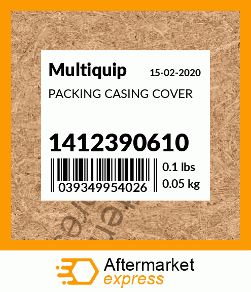 Spare part 1412390610 + PACKING CASING COVER