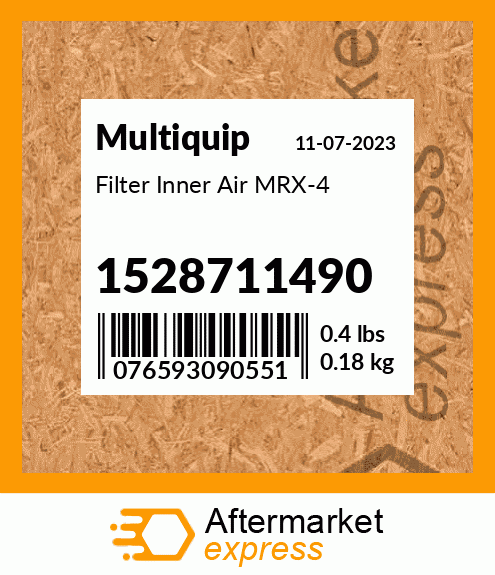 Spare part 1528711490 + Filter Inner Air MRX-4