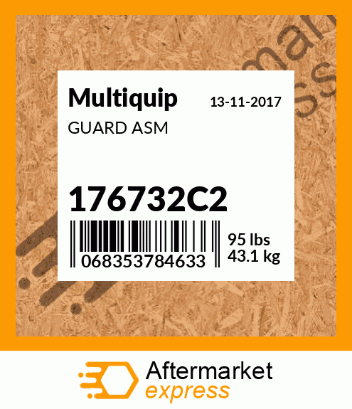 Spare part 176732C2 + GUARD ASM