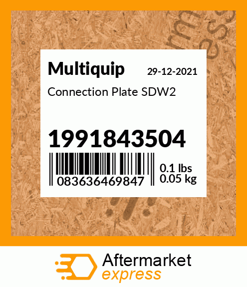 Spare part 1991843504 + Connection Plate SDW2