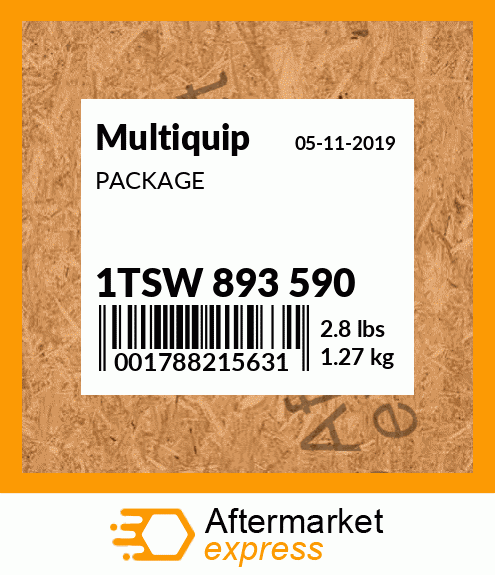 Spare part 1TSW 893 590 + PACKAGE